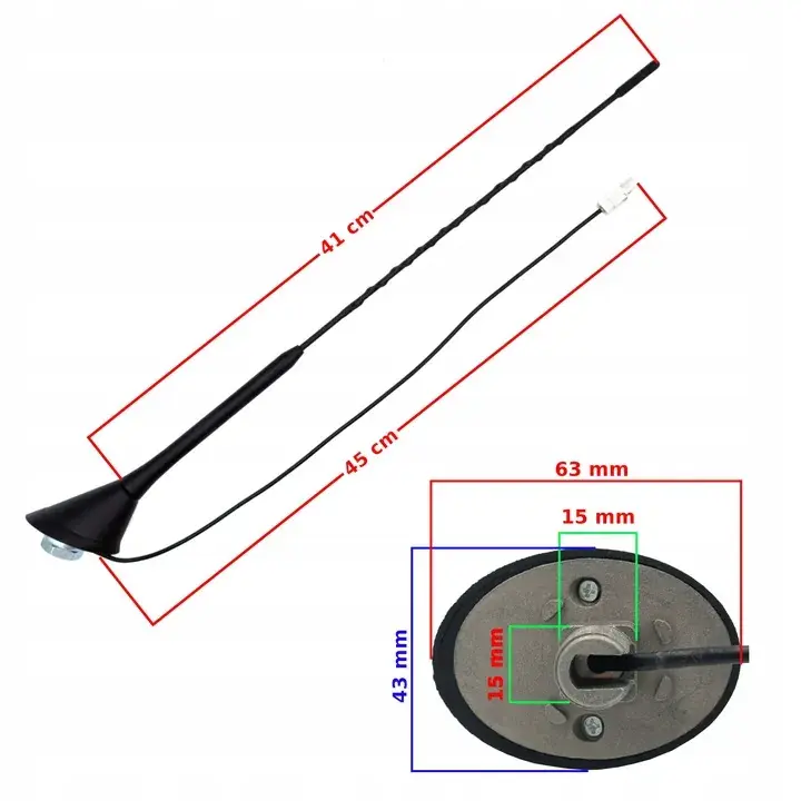 Antena dachowa HQ do VW GOLF 5 6 V VI Polo JETTA PASSAT B6 TOURAN SHARAN Darmowa dostawa