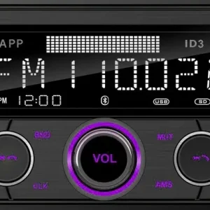 Niska cena RADIO SAMOCHODOWE 2-DIN BLUETOOTH USB SD RDS LCD RGB MIKROFON PILOT ZESTAW