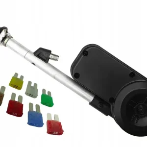 ANTENA ELEKTRYCZNA WYSUWANA AUTOMAT 12V UNIWERSALNA GUMY 1M 100CM SZYBKA Oferta limitowana