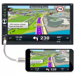 Radio Samochodowe 2DIN 7cali Android Auto Car Play BT USB AUX SD Mikrofon Szybka dostawa