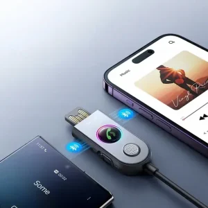 BEZPRZEWODOWY ODBIORNIK TRANSMITER BLUETOOTH DO AUTA USB AUX - JOYROOM Oferta limitowana