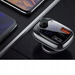 Autentyczny BASEUS TRANSMITER FM BLUETOOTH SZYBKA ŁADOWARKA 3x USB USB-C 36W PD QC 3.0