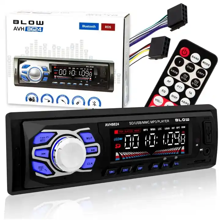 Promocja RADIO SAMOCHODOWE BLUETOOTH 1 DIN USB SD AUX RDS EQUALIZER WYŚWIETLACZ LCD