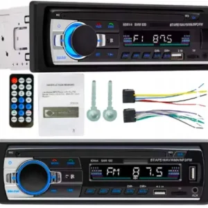 Radio Samochodowe 1DIN BLUETOOTH MIKROFON USB SD Ekspresowa dostawa