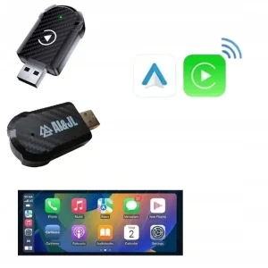 Ekspresowa dostawa AI&JL BEZPRZEWODOWY ADAPTER SAMOCHODOWY USB DO ANDROID AUTO APPLE CARPLAY