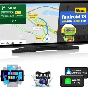 CAMECHO Android 13 Carplay 8 rdzeni 2G+32G ekran WiFi FM AUX kamera cofania Kup teraz