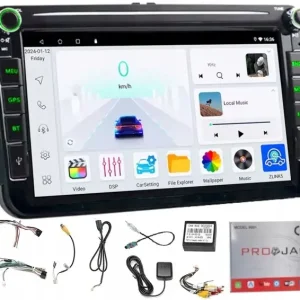 Popularny RADIO GPS ANDORID SKODA OCTAVIA FABIA SUPERB RAPID WIF CARPLAY USB 4/64GB