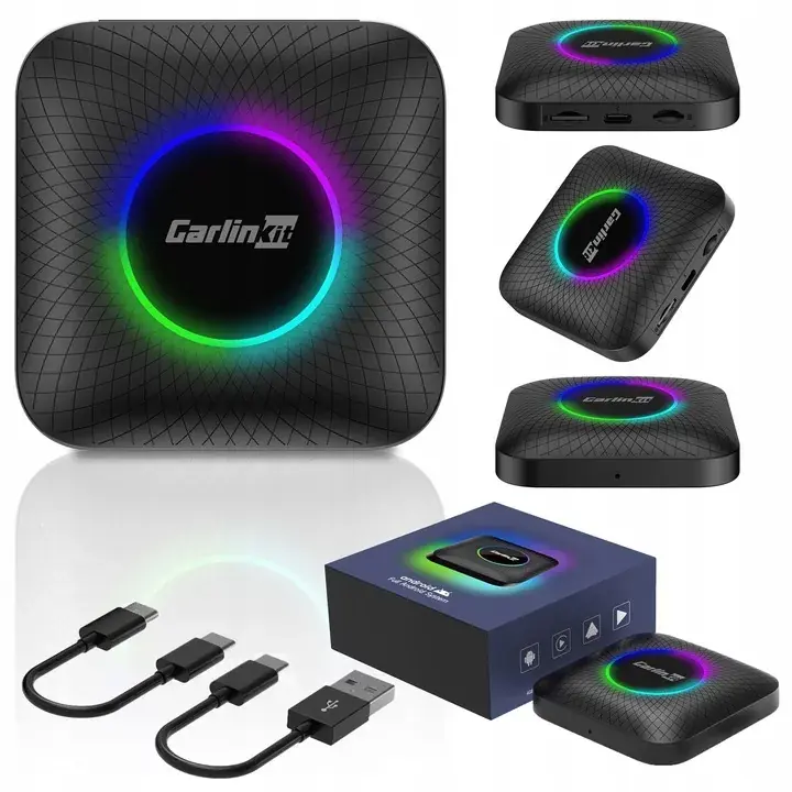 Wyprzedaż CARLINKIT TBOX AMBIENT RGB 4/64GB APPLE CARPLAY ANDROID AUTO CARLINK SIM