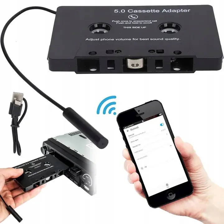 ADAPTER KASETY BLUETOOTH5.0 AUTA AUDIO ODBIORNIK Oferta limitowana