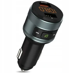 Tani Transmiter samochodowy C57 Bluetooth FM szybkie ładowanie QC 3.0 61B239