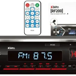 Radio samochodowe XBlitz RF200 1DIN Bluetooth SD MP3 USB AUX mikrofon pilot Promocja
