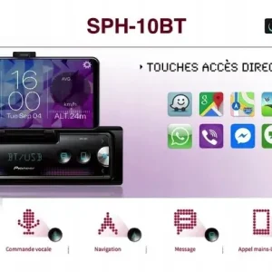 PIONEER SPH-10BT USB BT iPhone RADIO SAMOCHODOWE Nowość