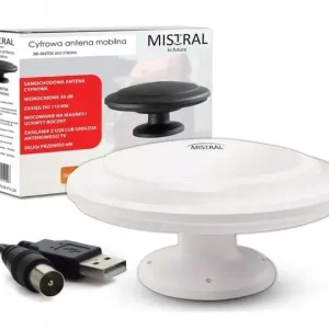 Antena Mistral MI-ANT04 UFO DVBT/T2 BIAŁA Promocja