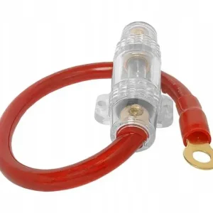 Kup teraz OPRAWA Z KABLEM + BEZPIECZNIK 80A CAR AUDIO DO WZMACNIACZA TUBY