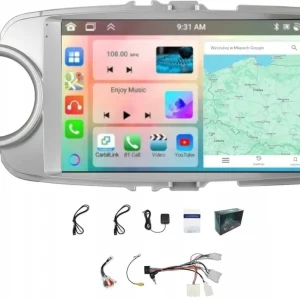 Najlepsza cena RADIO NAWIGACJA CARPLAY TOYOTA YARIS 2011-19 WIFI ANDROID 4GB 64GB
