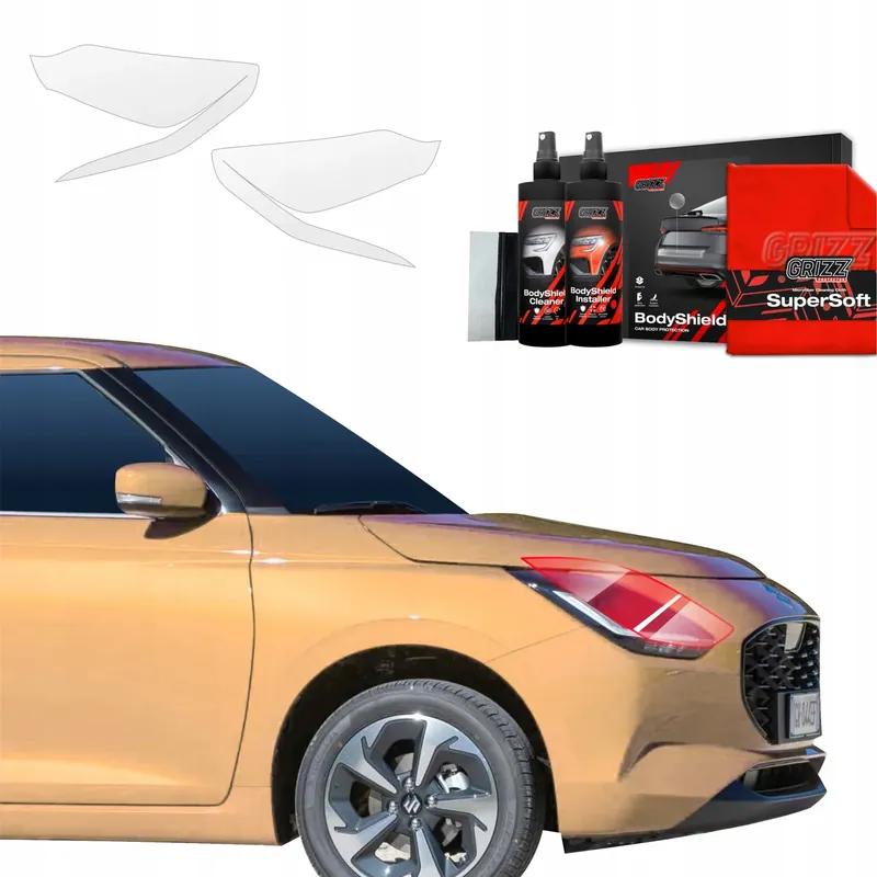2w1 Folia okleina PPF na lampy do Suzuki Swift (2024-2025) Grizz Oryginalny