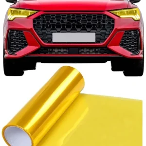 Popularny FOLIA DO LAMP SAMOCHODOWYCH ŻÓŁTA ZŁOTA 30CM X 100CM NA METRY LAMPY