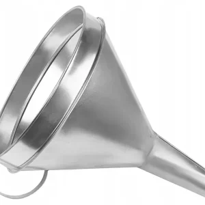 Autentyczny LEJEK samochodowy METALOWY XXL 240mm PROSTY