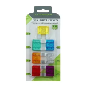 BEZPIECZNIKI płytkowe MAXI 7 SZT 12V 20 - 100 A Zwrot pieniędzy