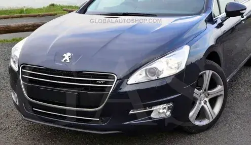 Rabat Peugeot 508 - Chromowane Listwy Chrome Grill Atrapy Zderzaka Tuning