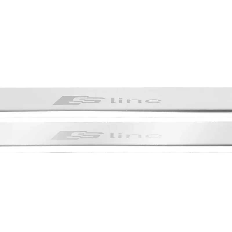 AUDI A5 B9 SLINE Nakładki progowe ze stali nierdzewnej 304, wykończenie poł Autentyczny