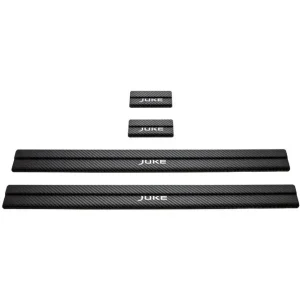 Oferta limitowana NISSAN JUKE Nakładki progowe Facelift Stal nierdzewna 304 Wykończenie Carbo