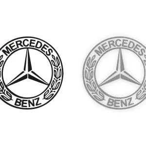 MERCEDES BENZ Auto Logo - Naklejka na samochód na auto ODBLASKOWA Szybka dostawa