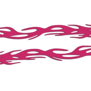 Wycinane naklejki PŁOMIENIE - OGIEŃ - PŁOMIEŃ lewa i prawa różowe Promocja