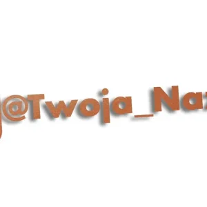 Wycinana naklejka INSTAGRAM miedziana Darmowa dostawa