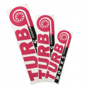 Naklejka TurboWorks Fioletowo-Czarna 20cm Rabat