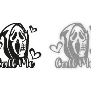 MASKA "Call Me" - Naklejka na samochód na auto ODBLASKOWA Tani