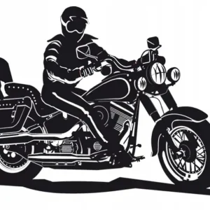NAKLEJKA NALEPKA MOTOR AUTO HOBBY 12-HARLEY CZARNA Niska cena