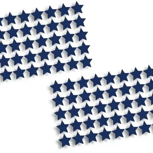 Wycinane naklejki GWIAZDKI GWIAZDY 100 SZTUK 1 X 1 CM granatowe - J and A Oferta limitowana