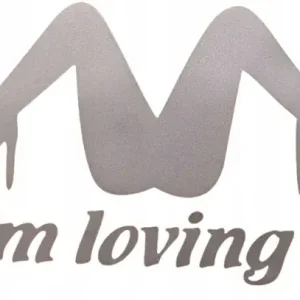 Bezpieczna płatność Naklejka Wlepka do Samochodu Sticker I m Loving It Kobietka na Szybkę Auto