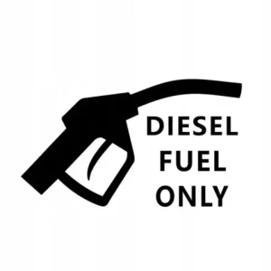 NAKLEJKA NA SAMOCHÓD TYLKO DIESEL 19x11cm Oferta limitowana