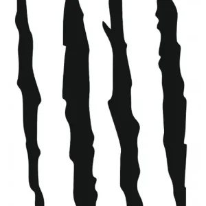 NAKLEJKA NA SAMOCHÓD PAZURY PAZUR 25cm Ostatnia szansa