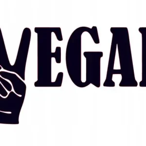 NAKLEJKA NA AUTO SAMOCHÓD SZYBĘ WEGANIN WEGANIZM VEGAN Bezpieczna płatność