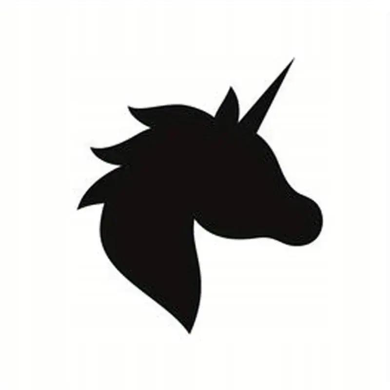 Bezpieczna płatność NAKLEJKA NA AUTO SAMOCHÓD SZYBĘ JEDNOROŻEC RÓG