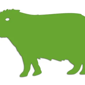 Wycinana naklejka KAPIBARA jasny zielony - J and A Najlepsza cena