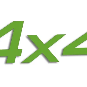 Popularny Wycinana naklejka 4x4 jasny zielony - J and A