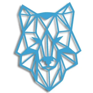 Premium Wycinana naklejka WILK #1 błękitna - J and A