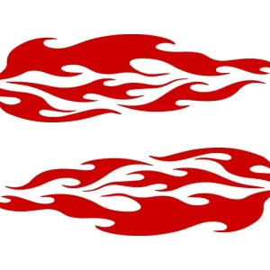 PŁOMIEŃ OGIEŃ - Naklejka na samochód na auto ODBLASKOWA Szybka dostawa