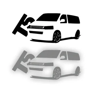 Bezpieczna płatność Naklejka BUS T5 na samochód na auto ODBLASKOWA