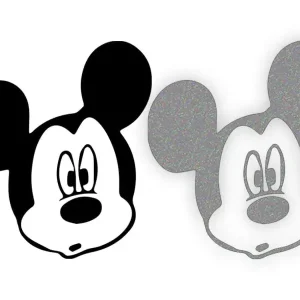 Zwrot pieniędzy MICKEY MOUSE W06 - Naklejka na samochód na auto - ODBLASKOWA