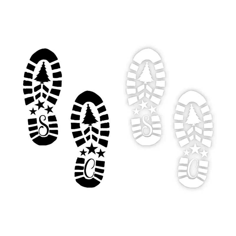 Zamów teraz Naklejka ŚLADY BUTÓW na samochód na auto - KOLOR