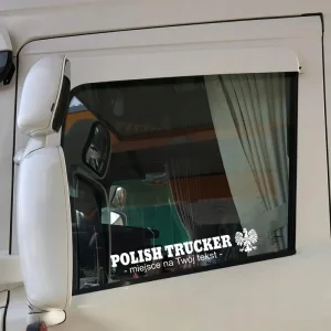 Naklejki POLISH TRUCKER + TWOJ DOWOLNY TEKST TIR Wyprzedaż