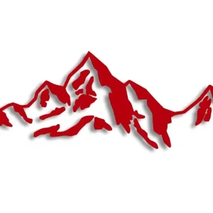 Wycinana naklejka GÓRY czerwona Bezpieczna płatność