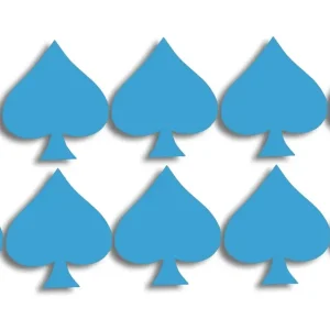 Autentyczny Wycinane naklejki PIK zestaw 10 sztuk błękitne