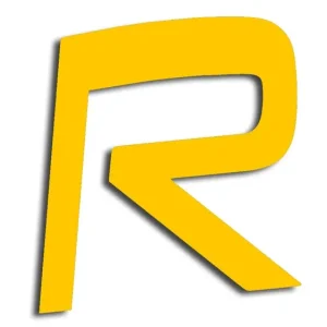 Wyprzedaż Wycinana naklejka VOLVO R żółta