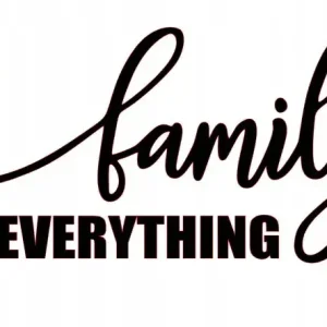 NAKLEJKA NA AUTO SAMOCHÓD SZYBĘ RODZINA JEST WSZYSTKIM Promocja